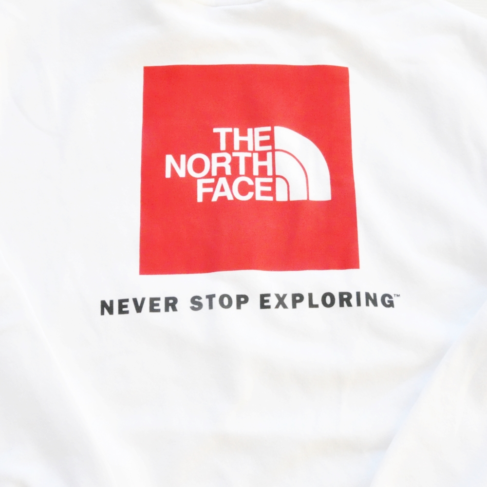 THE NORTH FACE / ノースフェイス BOX LOGO CREW NECK SWEAT WHITE