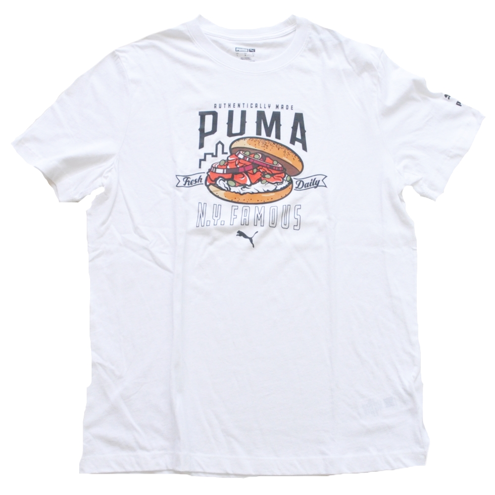 PUMA / プーマ NY FAMOUS FRESH DAILY T-SHIRT WHITE L.XL
