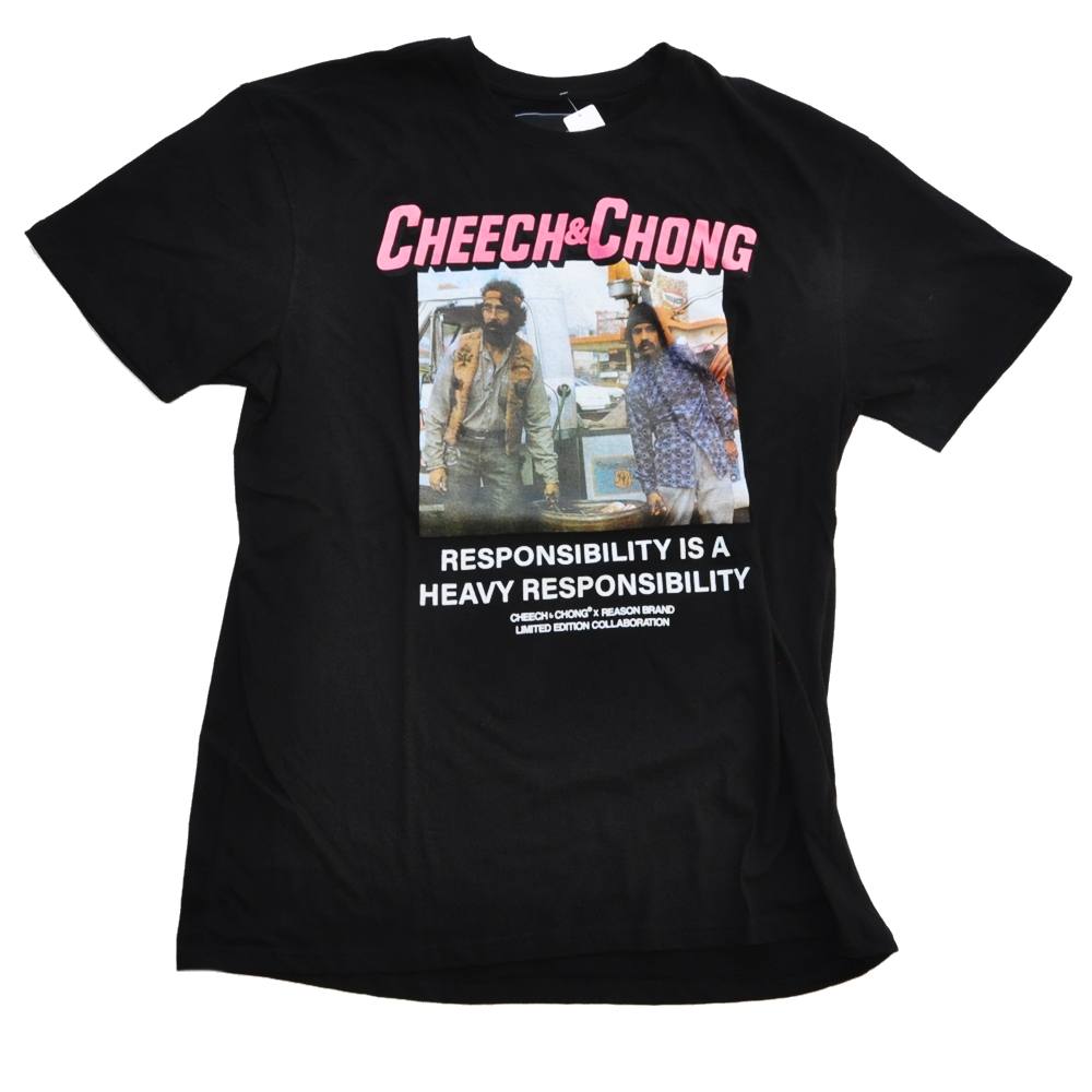 REASON / リーズン REASON×CHEECH & CHONG LIMITED EDITION COLLABORATION T-SHIRT BLACK