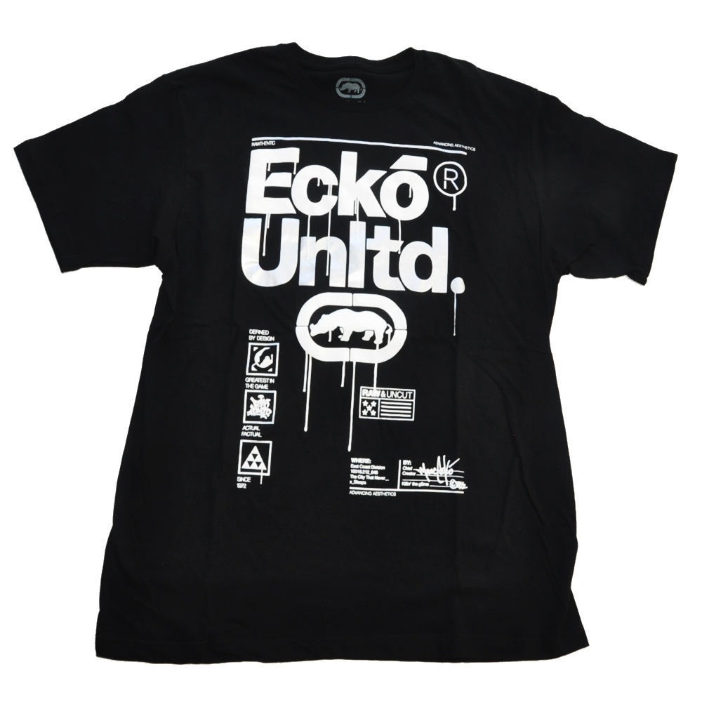 ECKO UNLTD / エコーアンリミテッド ECKO UNLTD DEFINED BY DESIGN T-SHIRT BLACK XL