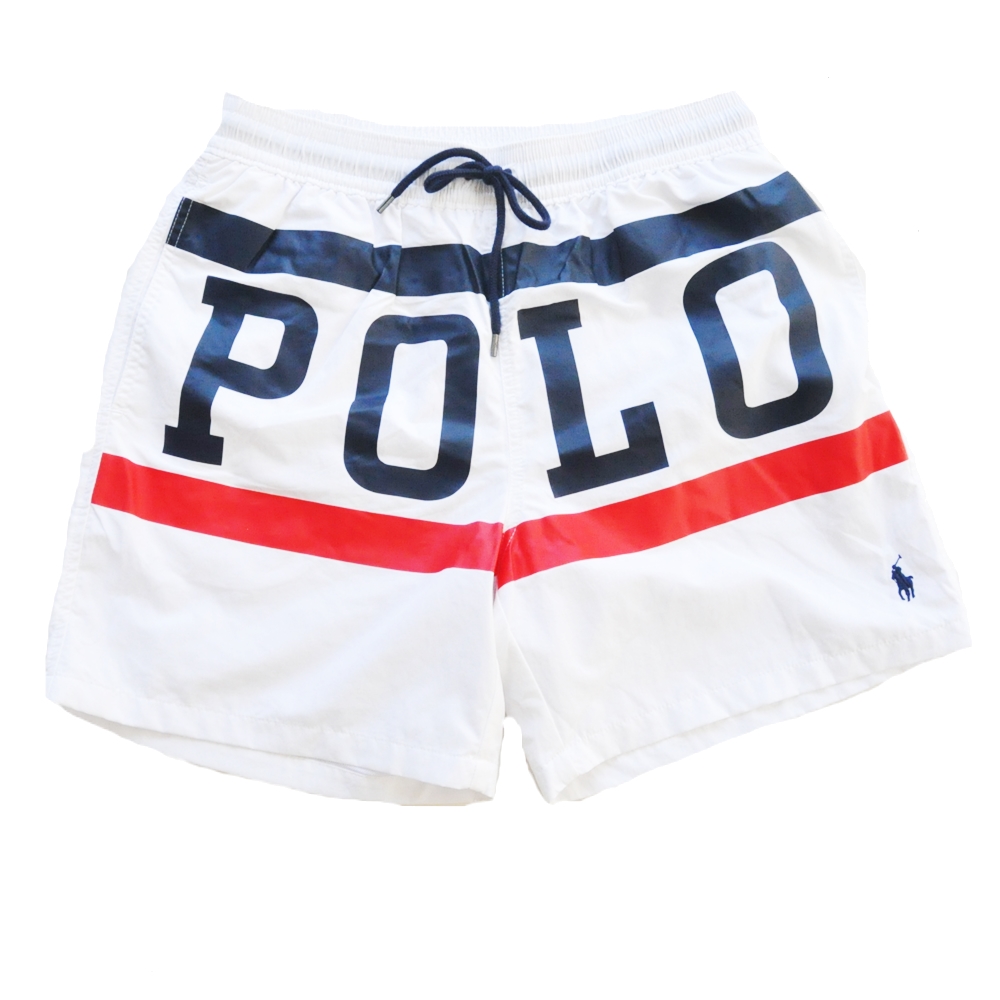 POLO RALPH LAUREN / ポロラルフローレン POLO SAILING TRAVELER SWIM SHORTS WHITE M,L,XXL