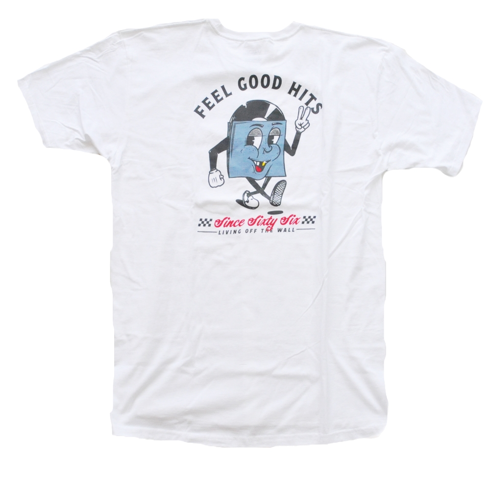 VANS / バンズ FEEL GOOD HITS MILK CRATE T-SHIRT WHITE