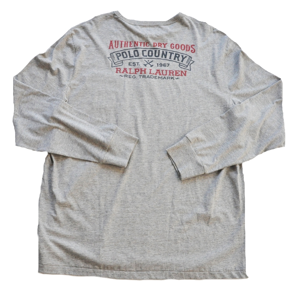 POLO RALPH LAUREN / ポロラルローレン POLO COUNTRY LOGO POCKET LONG SLEEVE T-SHIRT XL