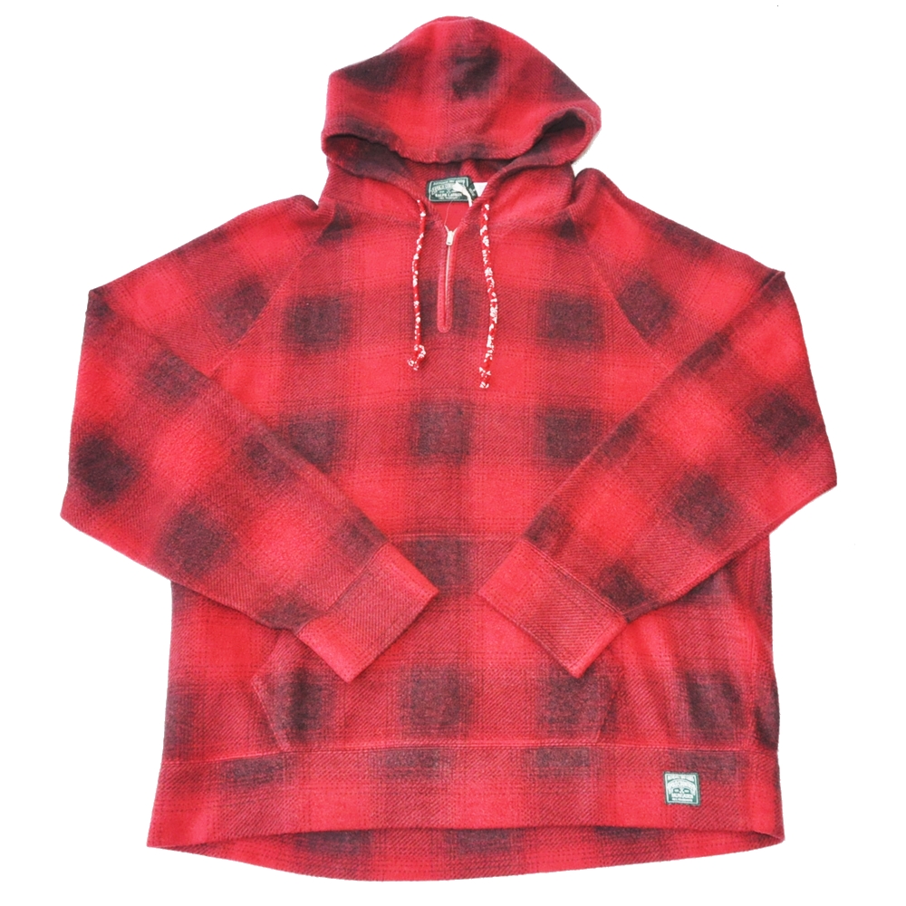 POLO RALPH LAUREN / ポロラルローレン POLO COUNTRY HALF ZIP NATIVE KNIT HOODIE RED XXL