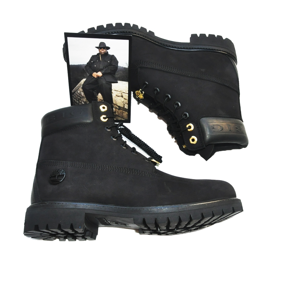 TIMBERLAND / ティンバーランド Timberland×The Notorious B.I.G COLLABO 6-INCH BOOTS WHEAT WATERPROOF BLACK NUBUCK | ストリートスタイルのセレクトストア | TUNNEL STORE - トンネルストア