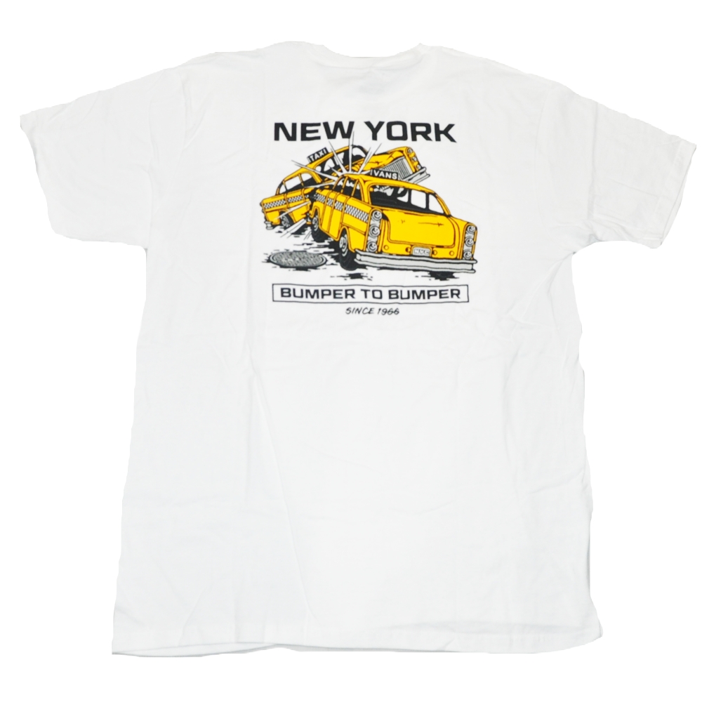 VANS / バンズ NEW YORK BUMPER TO BUMPER T-SHIRT WHITE L～XXL